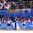 GANGNEUNG, SOUTH KOREA - FEBRUARY 10: Japan's Hanae Kubo #21, Haruka Toko #14, Sena Suzuki #6 and Aina Takeuchi #9 celebrate at the bench after a second period goal against Sweden during preliminary round action at the PyeongChang 2018 Olympic Winter Games. (Photo by Andre Ringuette/HHOF-IIHF Images)


